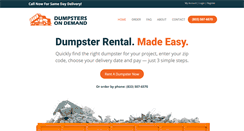 Desktop Screenshot of dumpstersondemand.com