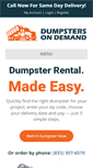 Mobile Screenshot of dumpstersondemand.com